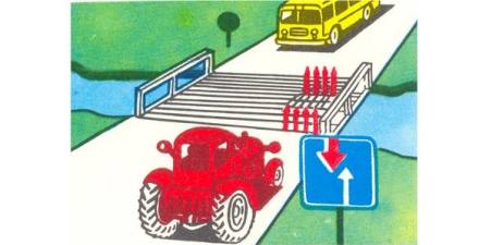 The driver of which vehicle must give way?