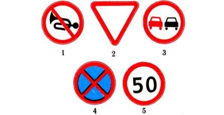 Which of these road signs is not a prohibition sign?