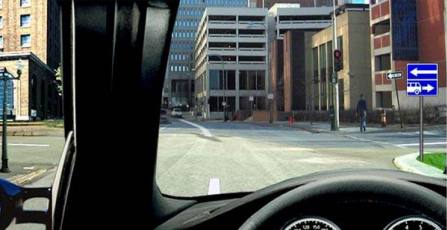 In which direction is a passenger car allowed to drive?