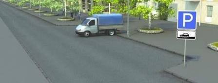 Did the truck driver violated the parking rules?