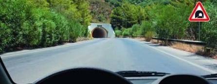 This sign indicates the approach of such a tunnel