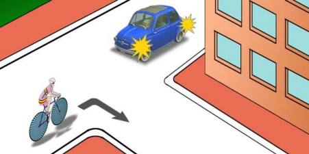 The driver of which vehicle must give way?