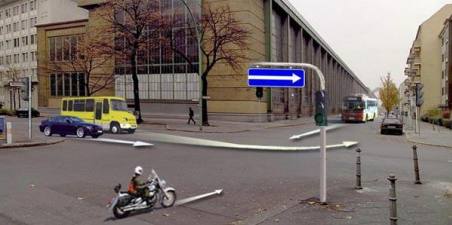 In what order will vehicles drive through the intersection if the traffic lights do not work?