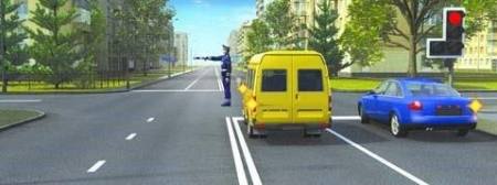 Which driver can continue driving?