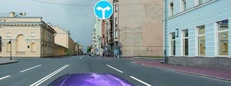Continuing to drive from this lane is allowed