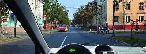When making a left turn