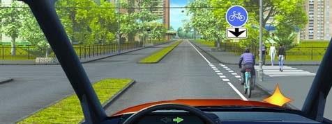 When making a right turn you must give way to