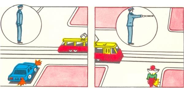 In which picture does the driver turn correctly?