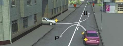 A driver moving along which trajectory does not violate the requirements of the marking?